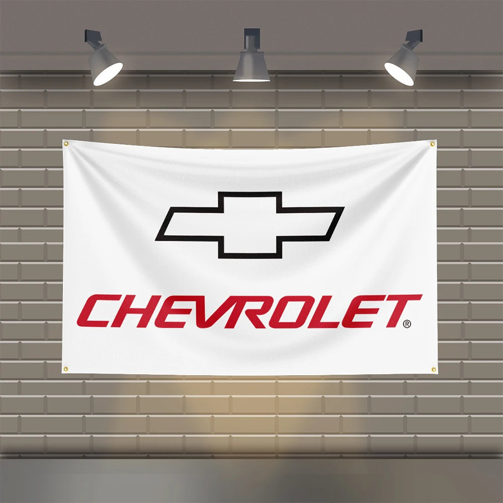 3x5 Ft C-Chevrolets Racing  Flag Polyester Printed Cars Flags for Room Garage Decor