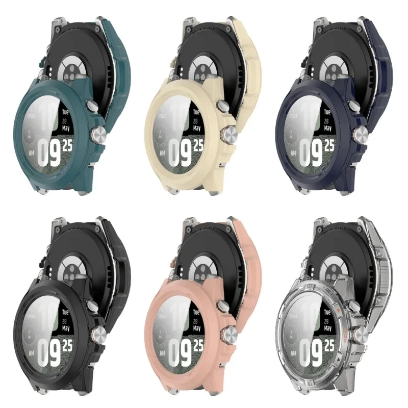 Protetor tela cobertura completa da abordagem antidiscrata para capa dispositivo vestível PC com vidro temperado shell