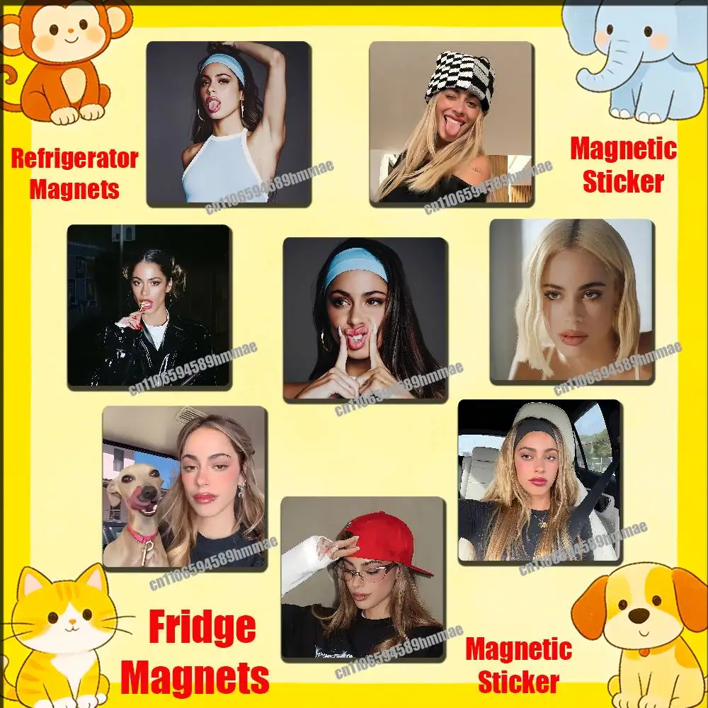 

For Argentine singer and actress T-Tini Fridge Freezer Refrigerator Magnets Kitchen Metal Cabinet Magnetic Sticker Card