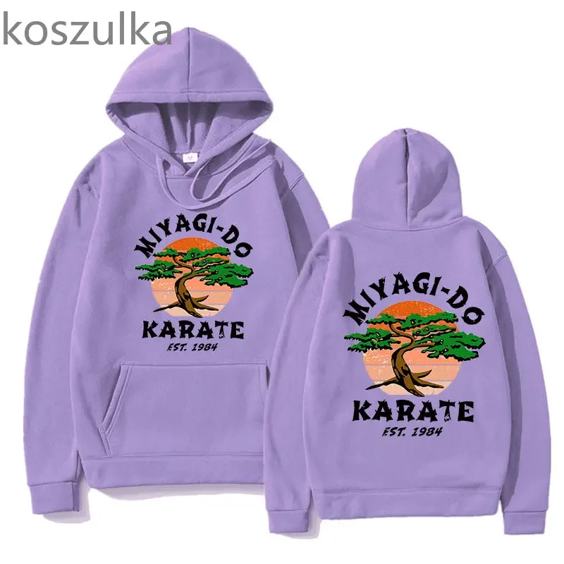 Classic Cartoon Cobra Kai Hoodie Miyagi Do Hoodies Winter Anime Sweatshirt Vintage Hight Street Oversize Harajuku Streetwewar