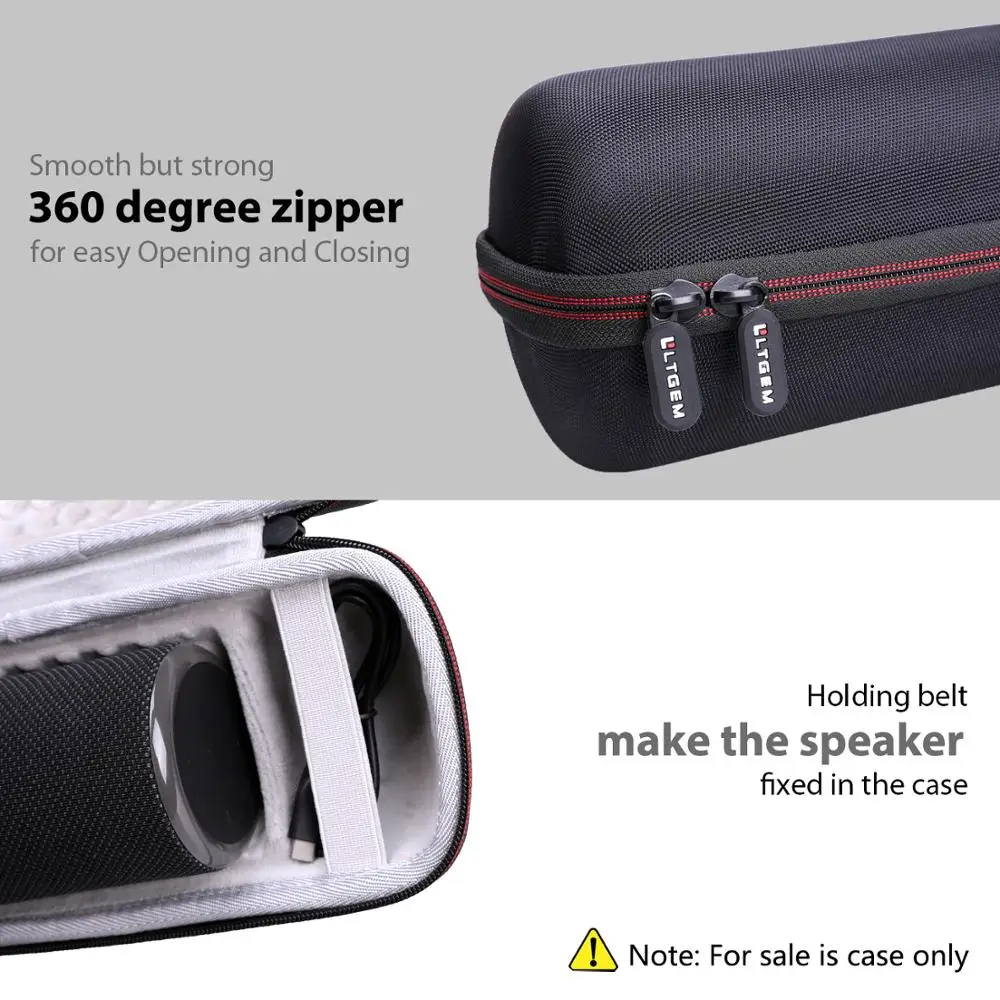 LTGEM EVA Hard Case for Anker Soundcore Flare 2 Bluetooth Speaker