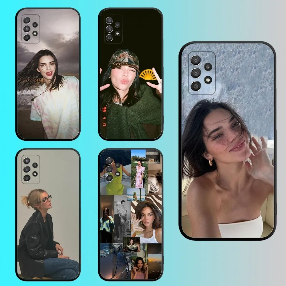 Model K-Kendall J-Jenner Phone Case For Samsung S 25,24,21,22,23,30,20,Ultra,Plus,Fe,Lite,Note,10,9,5G Black Soft