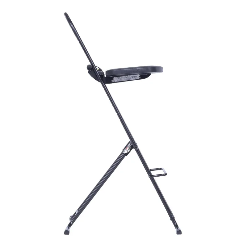 كراسي عامل مريحة بارتفاع فولاذي 800LP مقاس 18.5 بوصة. إلى 35 بوصة. 220 رطل. القدرة السوداء #5