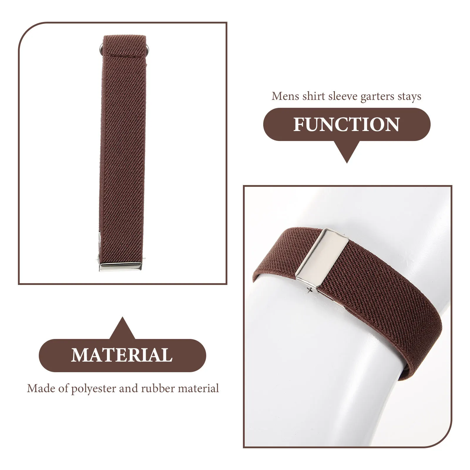 

1Pair Sleeve Garters Elastic Shirt Sleeve Holders for Men Women Shirt Cuffs Arm Bands Fashion Accessories Arm Garters for Women