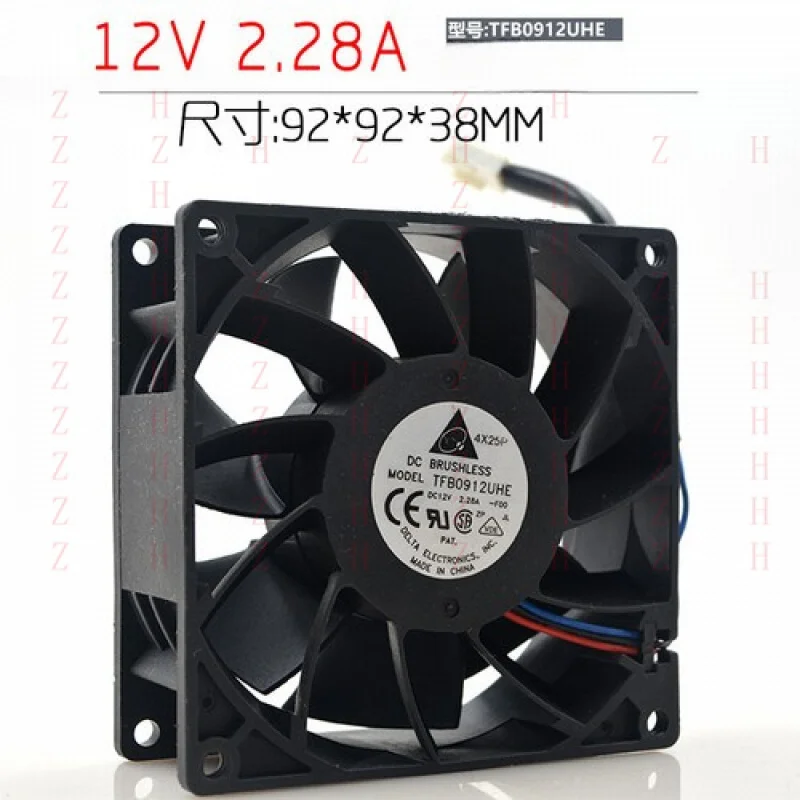 

XXZ для Delta TFB0912UHE 12 В 2,28 А 9038 9 см 5000 об/мин жестокий автомобильный модифицированный охлаждающий вентилятор