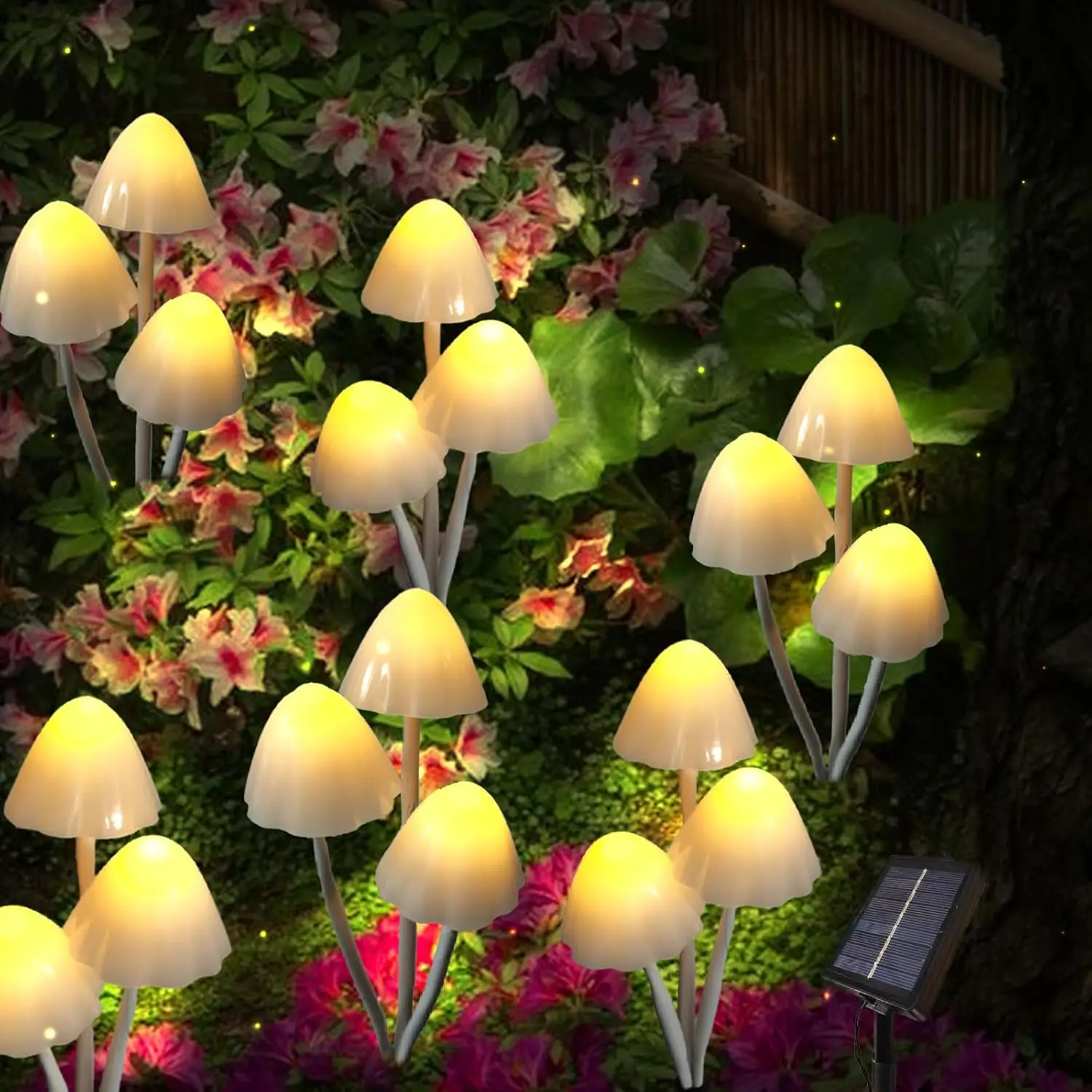 

Solar Garden Light Solar Powered Mushroom String Light Waterproof Lamp for Outdoor Pathway Garden Lawn Flowerbed Christmas Decor