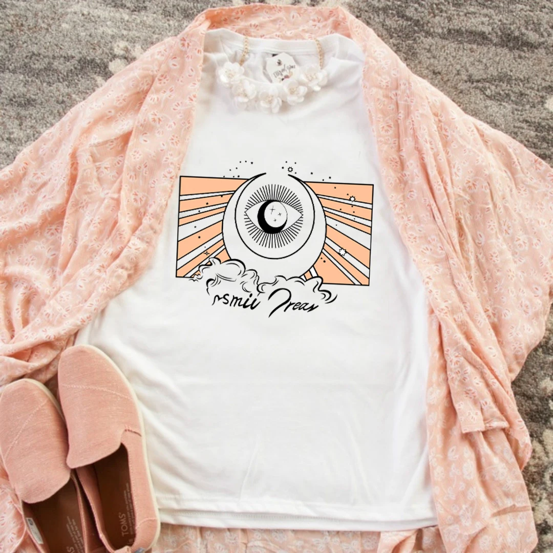 

Cosmic Dream Summer Fashion Vintage Tree Women Tshirts Graphic Tees Harajuku Tops Travel Harajuku Hipster Aesthetics T-shirt