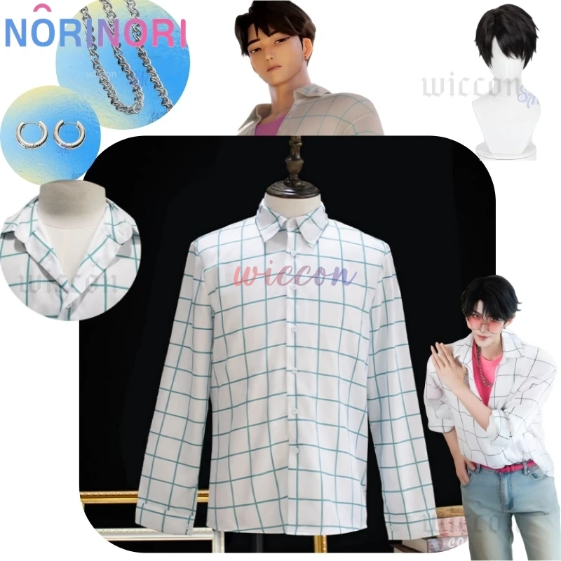 

Saja Boys Soda Pop Uniform Kpop Demon Jinu Cosplay Anime Costume Fashion Handsome Idol Retro Plaid Long Sleeve Daily Shirt 코스프레