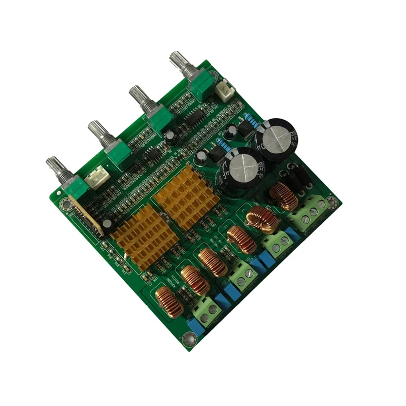 Placa amplificadora de potencia Bluetooth 2,1, amplificador de potencia de subwoofer HIFI de 3 canales Digital Clase D de alta potencia