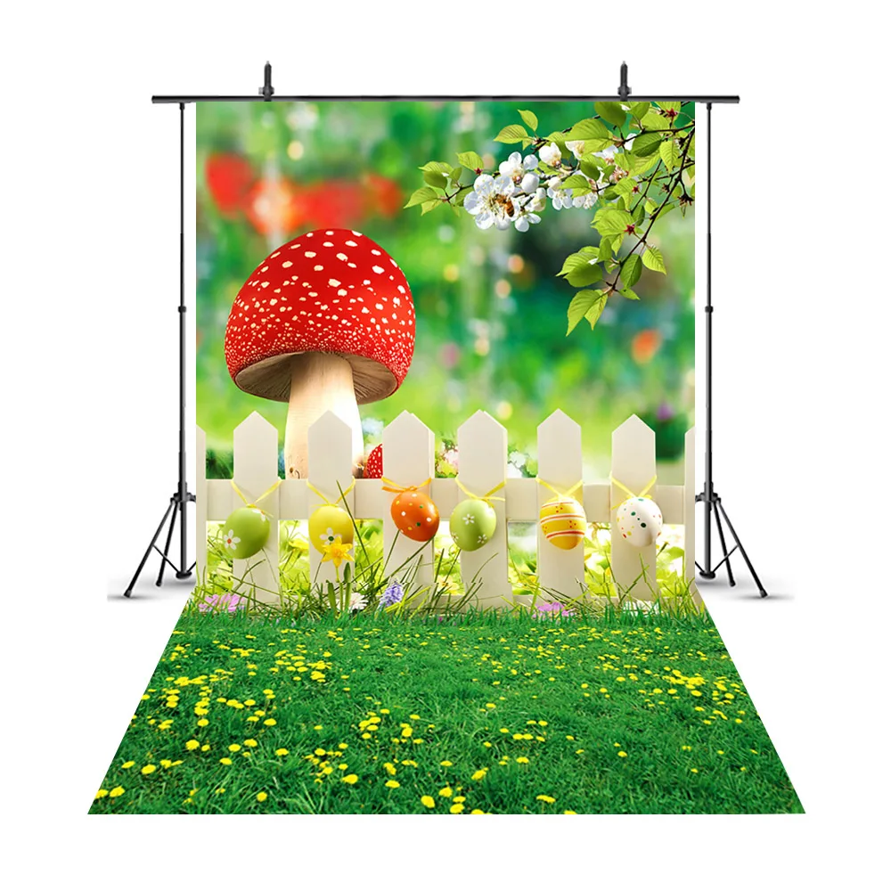 Spring Photography Background Fairy Forest Mushroom Elf Decoration Children Portrait Photo Wallpaper Studio Photography Props