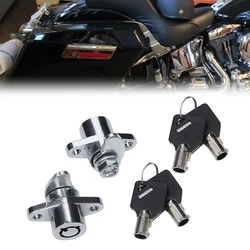 Motorcycle Key Lock Set Tour Pak Rear Trunk Lock For Harley Touring Models Electra Street Glide Road King 1993-2022