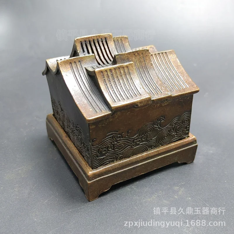 

House Aromatherapy Furnace Small Ornaments Wholesale House Decorations Copper Ware Ornaments Incense Burner Qianlong Year Crafts