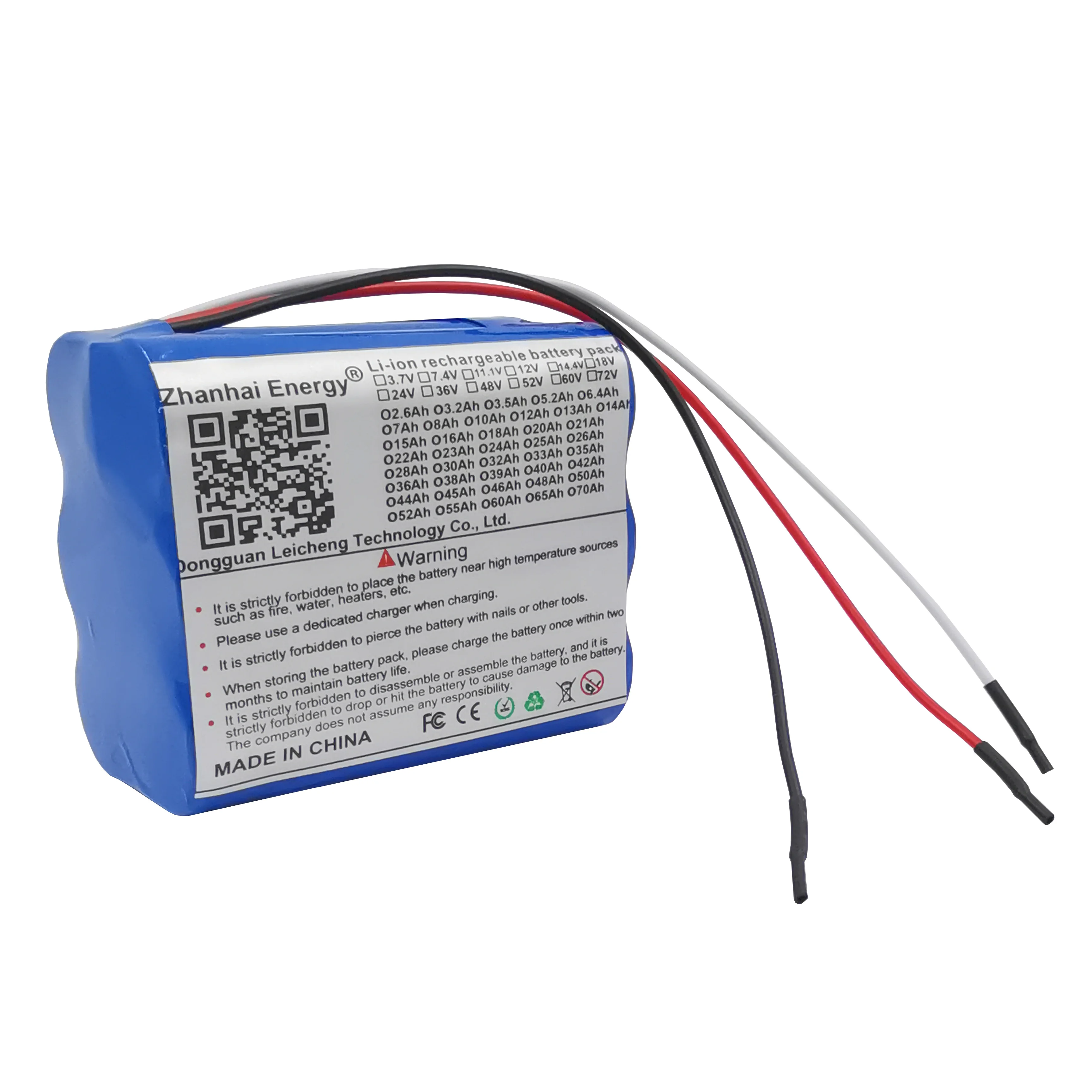 

11,1 V 12V 6400mAh 5200mAh 18650 литий-ионный перезаряжаемый аккумулятор 3S 2P для всех 12V Электрическое Оборудование Новый настраиваемый Оптовая продажа