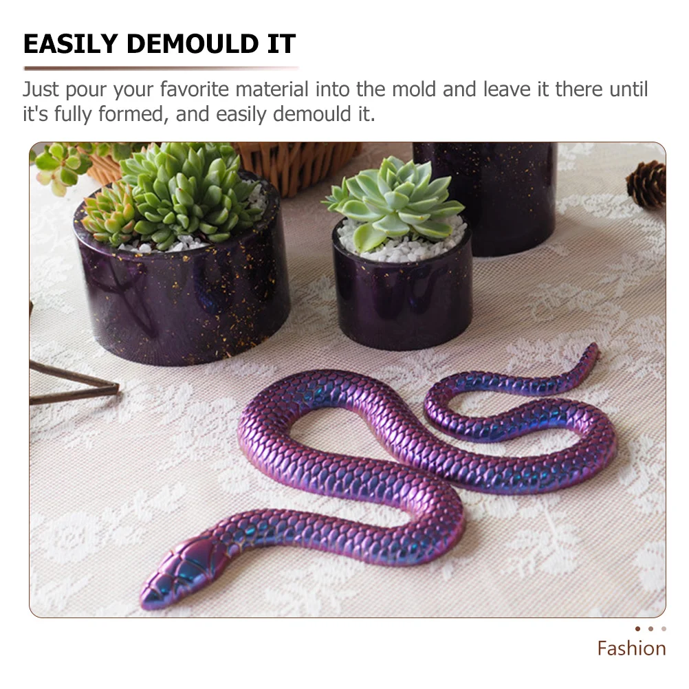 

Snake Mirror Silicone For Diy Epoxy Pendant Craft Resin Casting Flexible Reusable Jewelry Making Tool Diy Snake Pendant