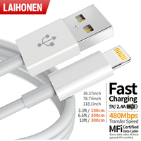 Original Quality USB Charger Cable for iPhone 14 8 7 6S Plus 13 12 Pro XS Max XR SE Fast Charging Cord Data Sync Line 1m 2m 3m