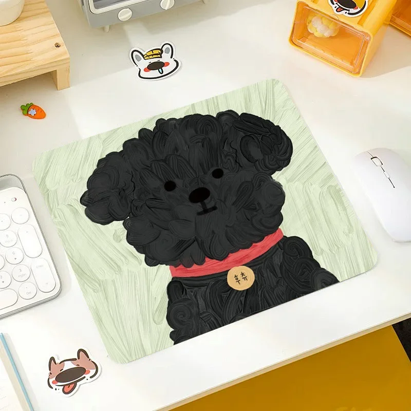 Cut dog  Mouse Pad samll  Computer Office Game Table Mats small Rubber Anti-slip Gaming Keyboard desk Pads playmat