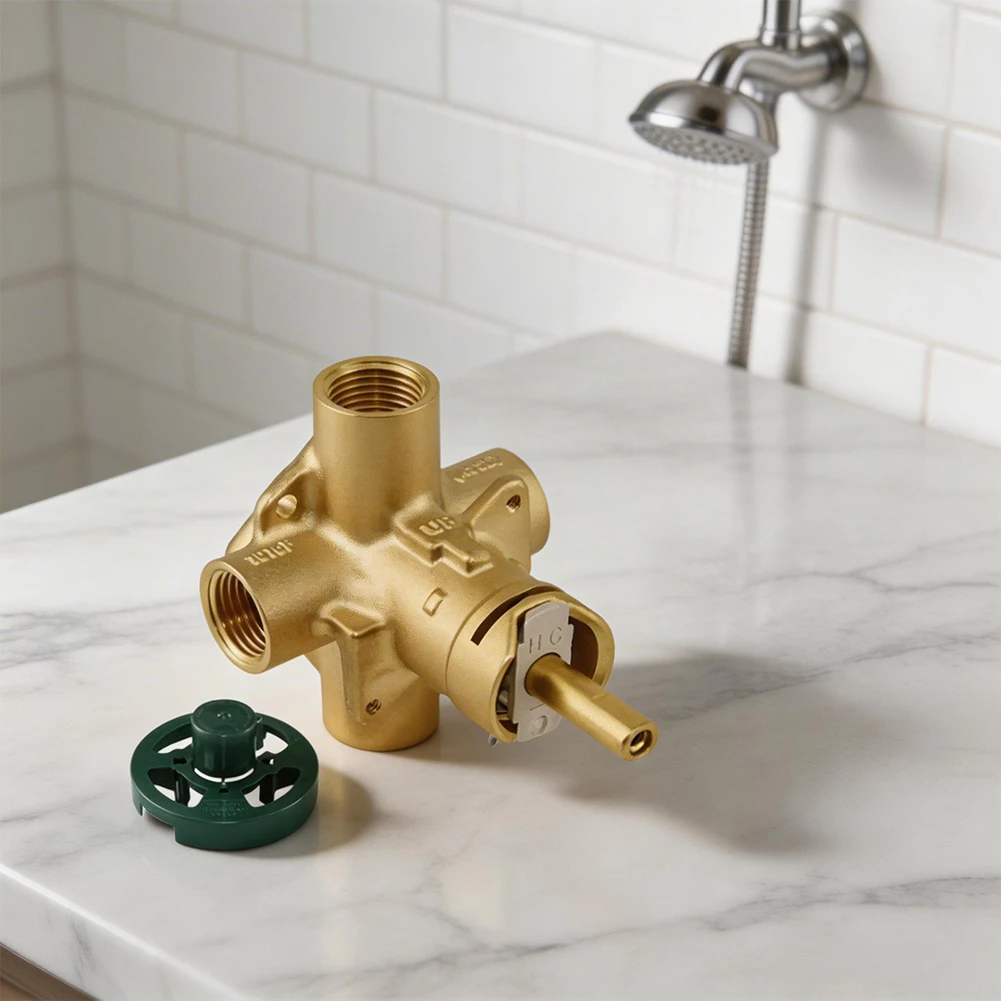 1 Pcs Pressure Balanced Brass Shower Valve For Posi Temp Trim Kit 2510 Series Replacement 1 2 Inch IPS Connection Bathroom
