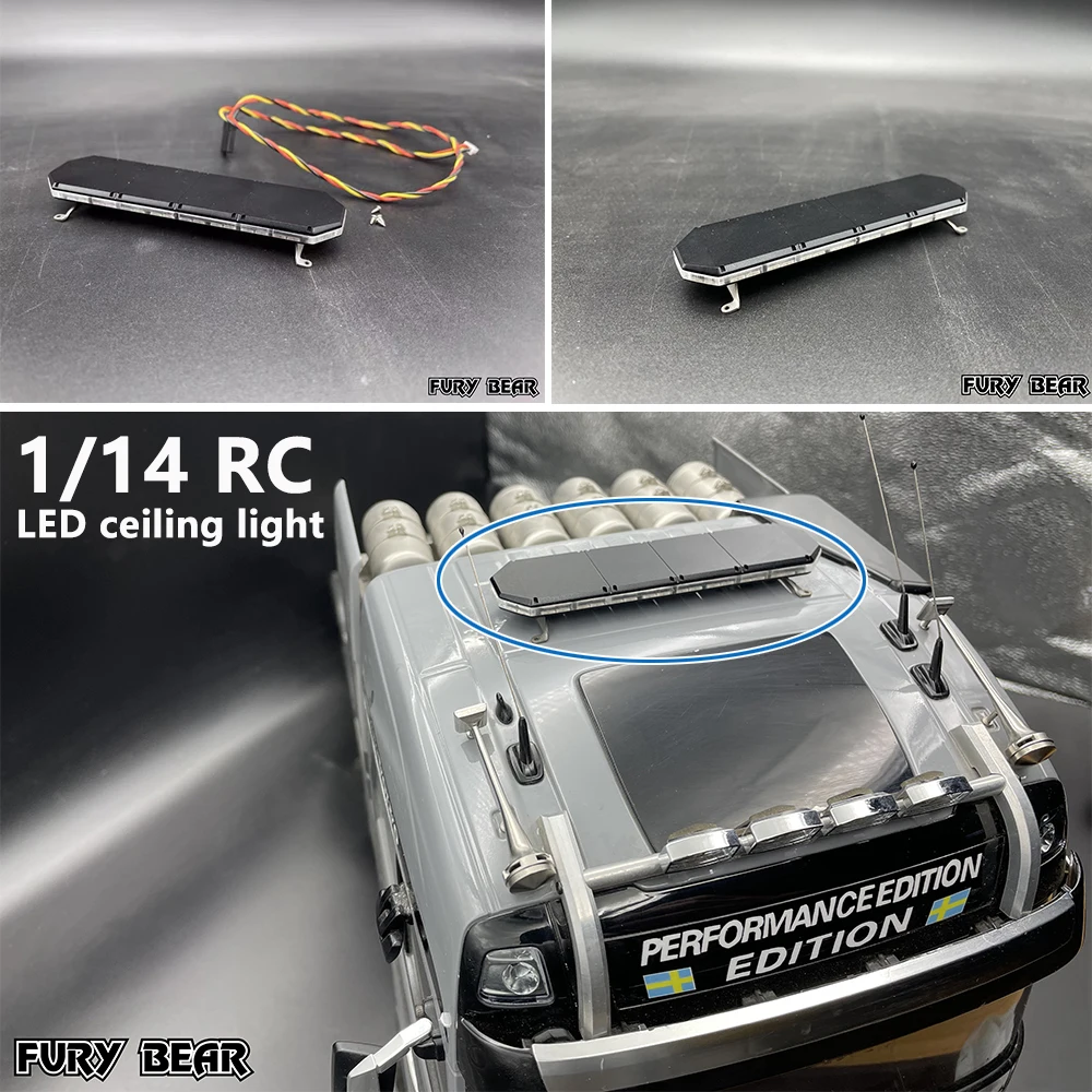 

JX Model Nooxion RGB Engineering LED Dome Light for 1/14 RC Tractor Truck Dump Truck Model Toy Dome Light Upgrade Modified Parts