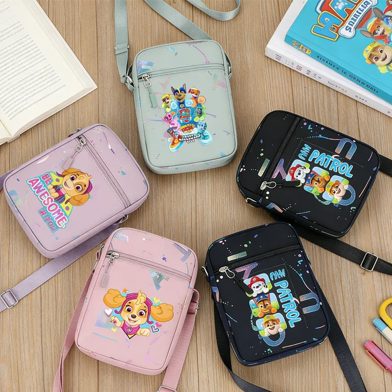 

Paw Patrols Travel Small Square Bag Chase Skye Messenger Satchel Husband Shoulder Bag Convenient Boys Girls Crossbody Chest Bags