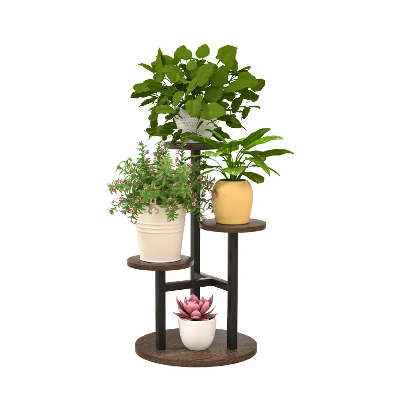Flower rack indoor living room flower pot rack balcony wrought iron flower rack floor-to-ceiling multi-layer shelf image 5