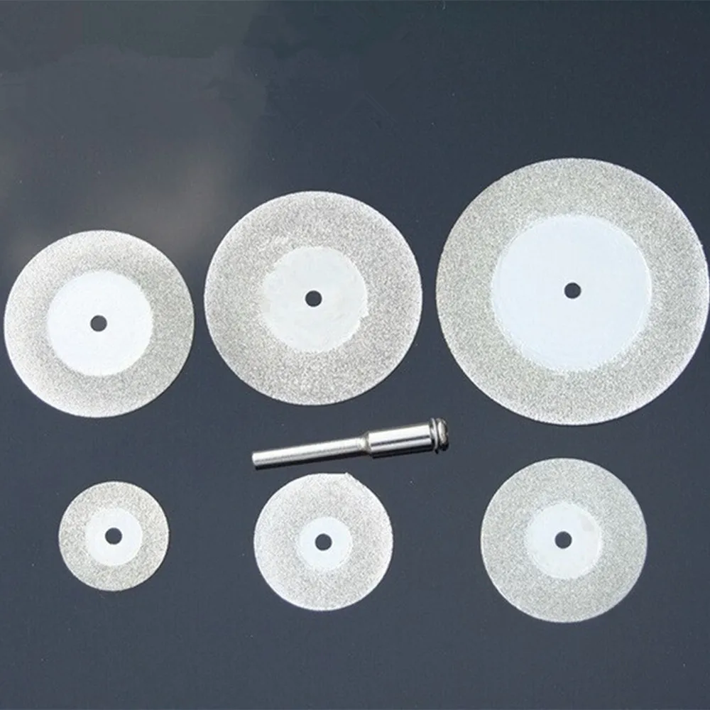 Mini 6pcs/lot 20-50mm Diamond Electroplate Cutting Blade Set High Speed Efficient