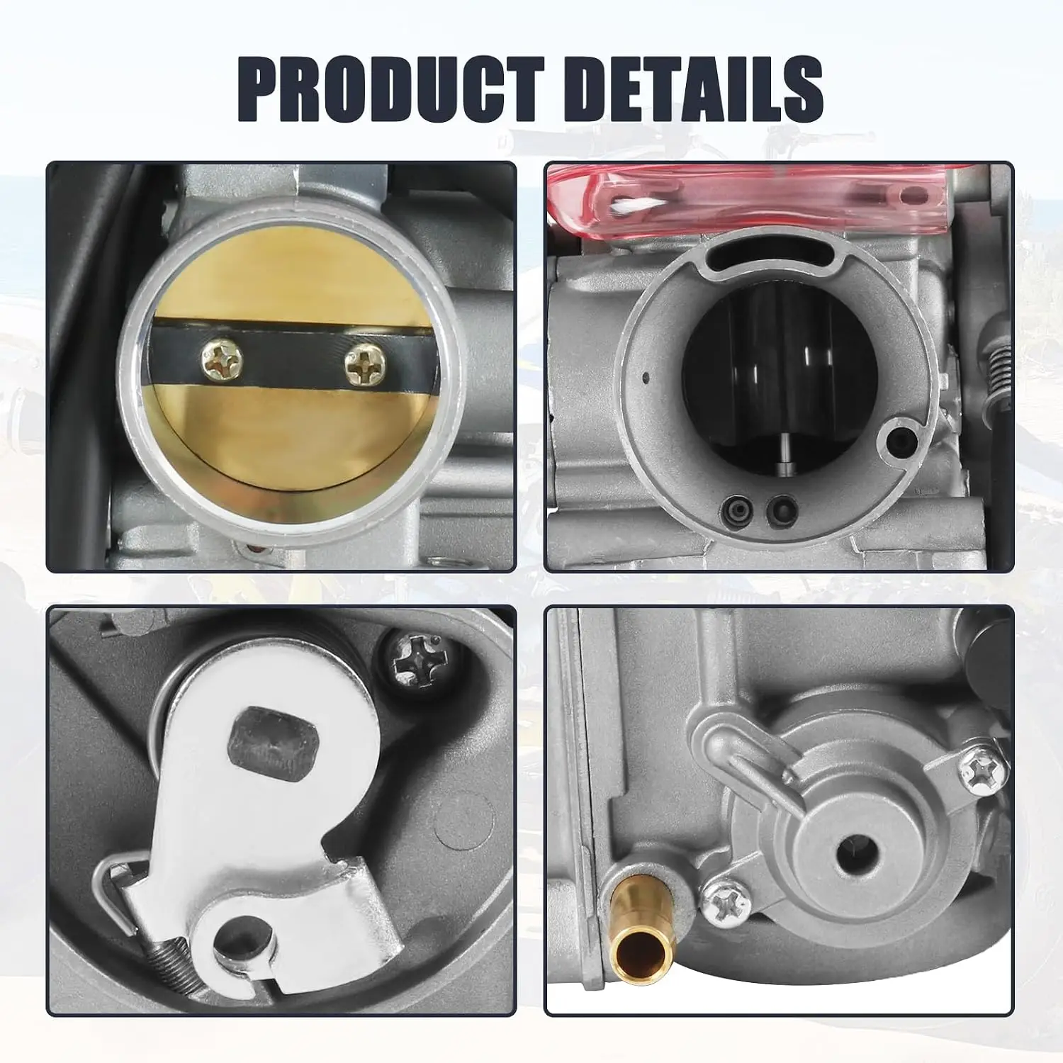 Carburetor Replacement For Suzuki Eiger 400 LTF400 LTF400F 2X4 4X4 2002-2007, Include Oil Filter Air Filter