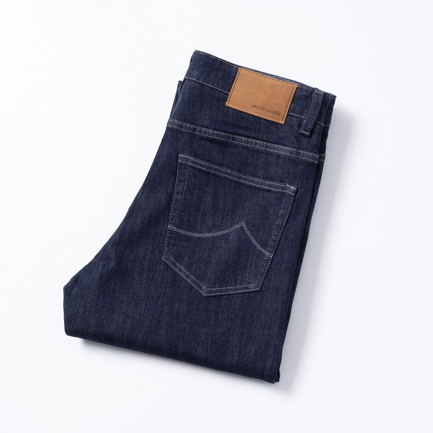 

High Quali Men's Denim Jeans Autumn Winter Straight Leg Luxury Busin Casual Cotton Stretch Slim Fit Jeans for Teens And ...