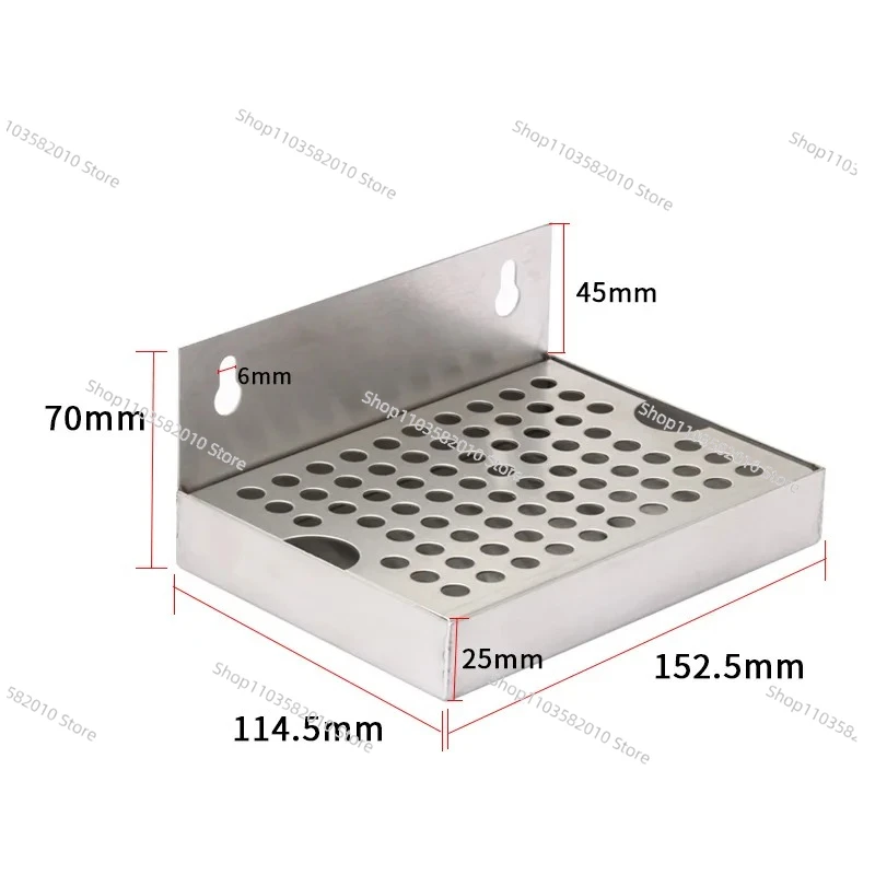 Stainless Steel Beer Beverage Machine Drip Tray, Drainage Bar Accessories for Countertop Dispenser