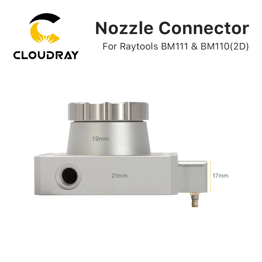 Imagem -04 - Cloudray-conector do Bocal para a Máquina de Corte Cabeça do Laser de Raytools Bm111 Bm110 Bm110 2d Laser da Fibra 1064nm