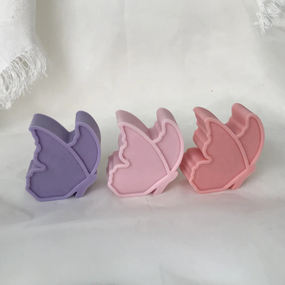 Minimalist Style Butterfly Scented Candle Mold Animal Car Diffuser Plaster Table Handmade Soap Silicone Mould