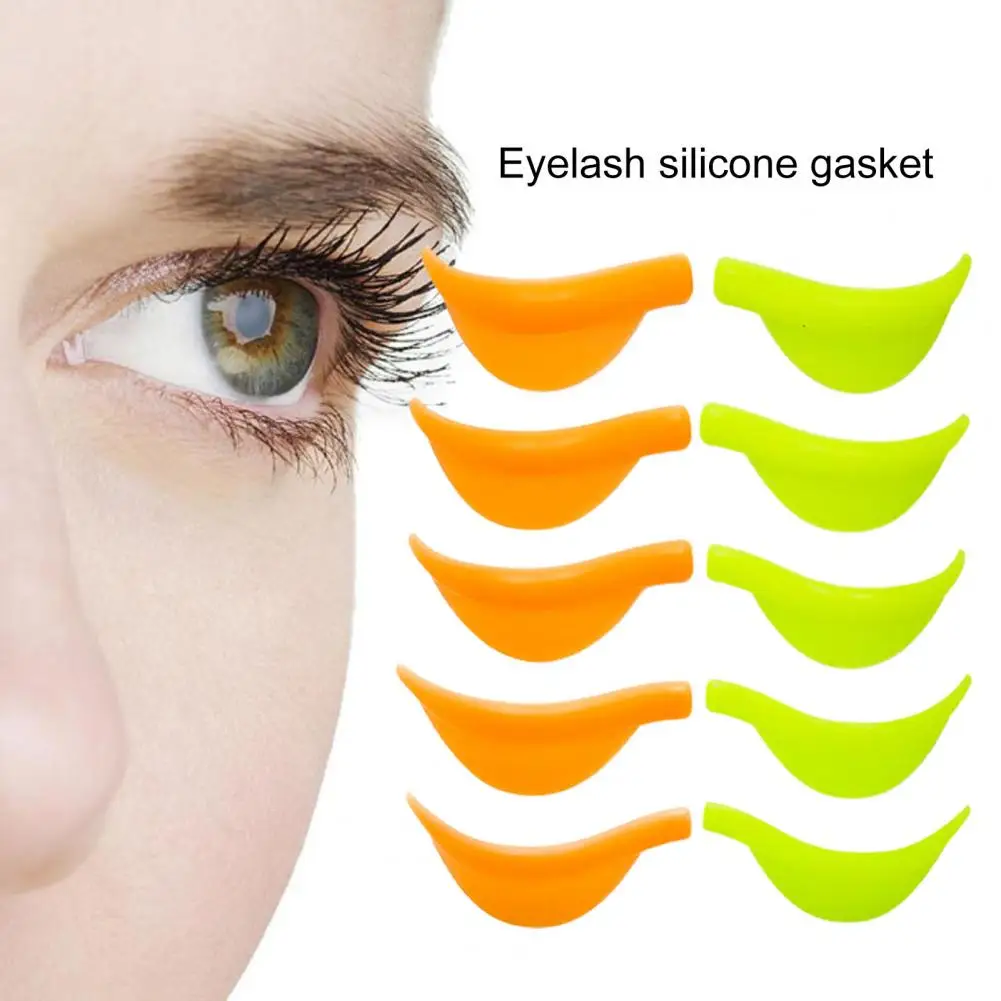 5 Pairs Silicone Eyelash Perm Pads Natural-Looking Safe Versatile Allergy-free Eyelash Pads Beauty Accessories