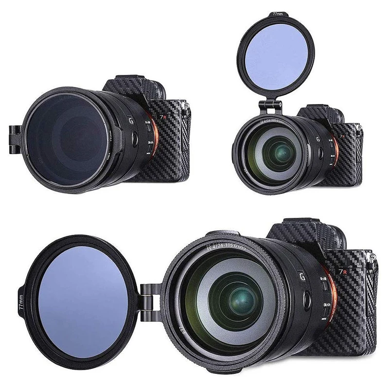 Compatible ND Quick Release Switch Bracket Lens Filter for DSLR Camera Photography Lens Bracket 77MM