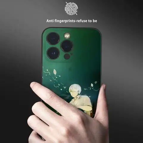 क्लासिक एनीमे एम-मुशीशी फोन केस आईफोन 15 14 13 12 11 प्रो एक्सएस मैक्स मिनी एक्सआर एक्स 7 8 प्लस ब्लैक फ्रॉस्टेड सॉफ्ट शेल फंडा के लिए 10 best sales Mushishi - №5