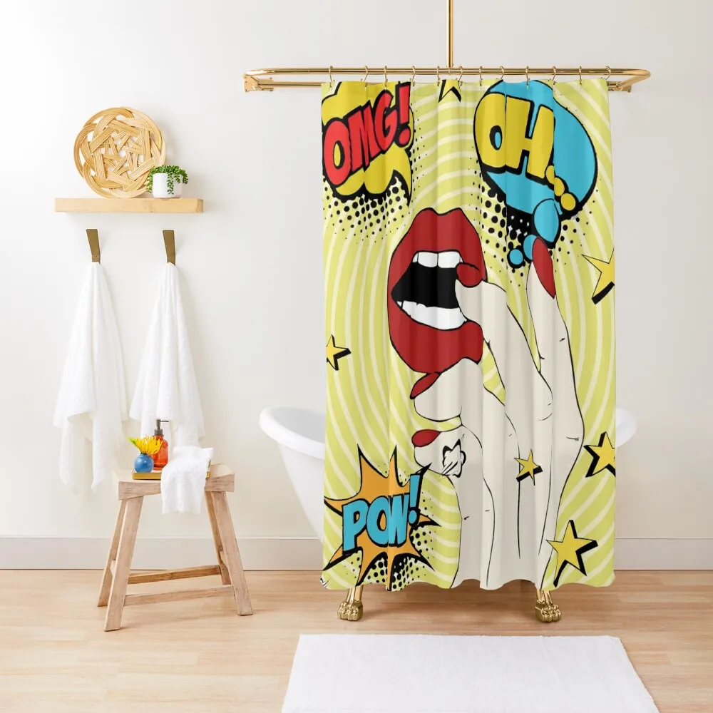

Pop Art Shower Curtain Bathroom Accessories Shower For Bathrooms Shower Waterproof For Curtain