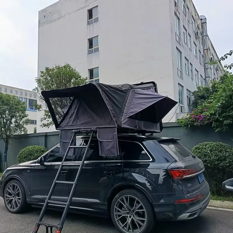 Outdoor  4 Person Waterproof 4x4 Hard Shell Car Roof Top Tent Camping Hard Shell Rooftop Tent In-built Led Light