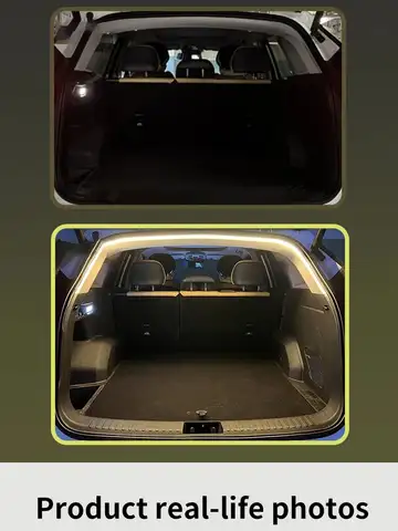 Car high brightness trunk lighting ambient light interior decoration LED wiring free automatic sensing tailgate light strip