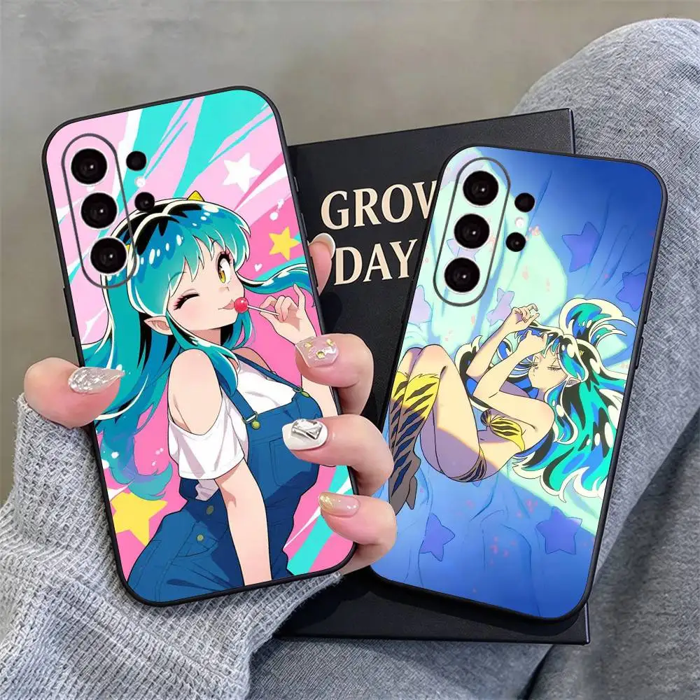 U-Urusei Y-Yatsura Phone Case Black Silicone Soft For Samsung S26,S25,S24,S21,S22,S23,S30,Ultra,S20,Plus,Fe,Lite