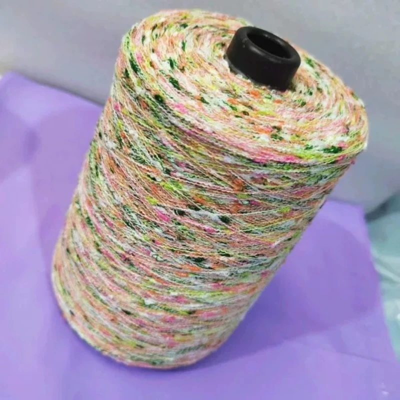 

500g/group Segment Dyed Knot Yarn Bean Bean Wool Thread DIY Handwork Woven Scarf Sweater Blanket All-match Matching Color Thread