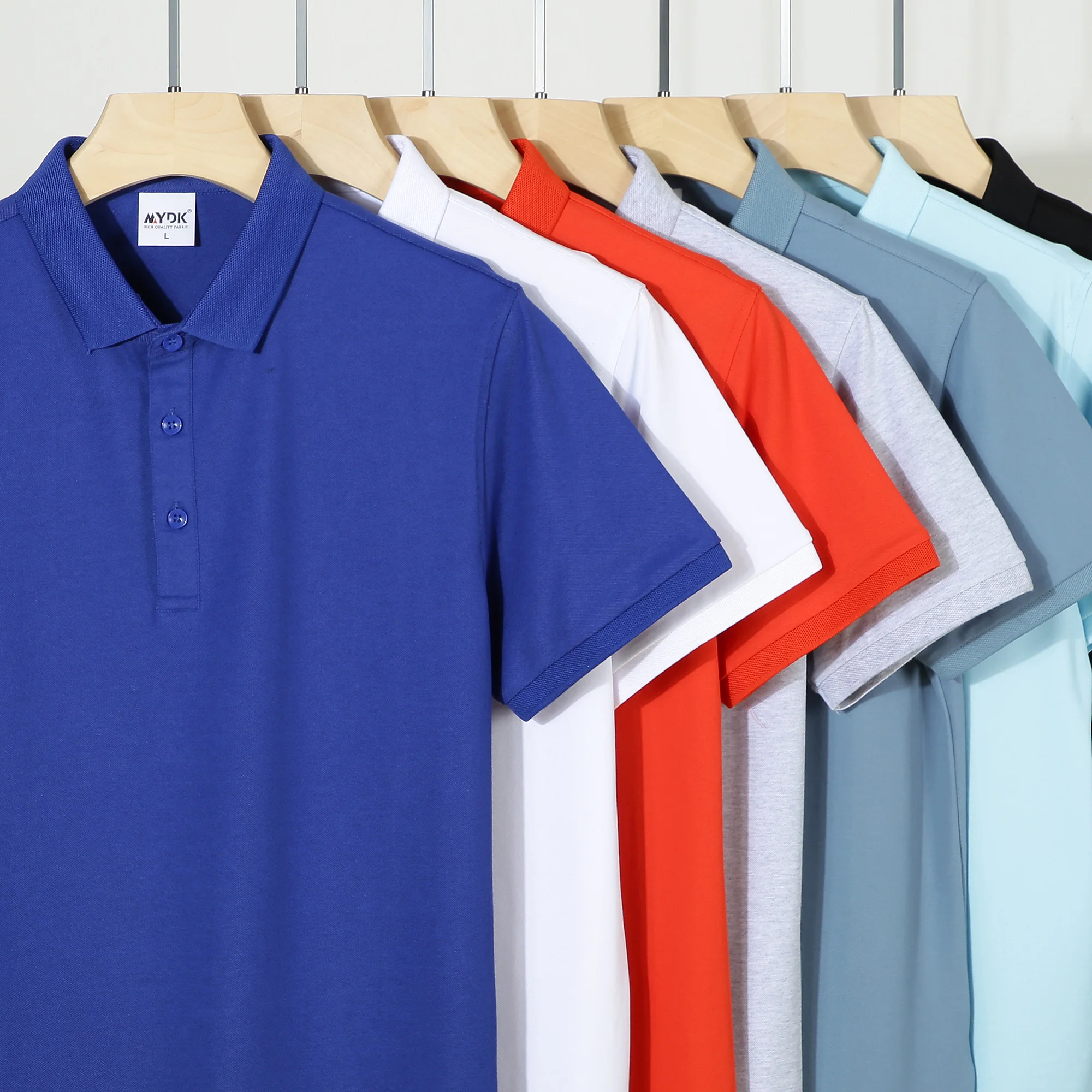 

Spring Summer Men's Polo Shirt Stand up Collar Solid Color Short Sleeved Bottom Slit Red Blue Other Colors Multiple Choices