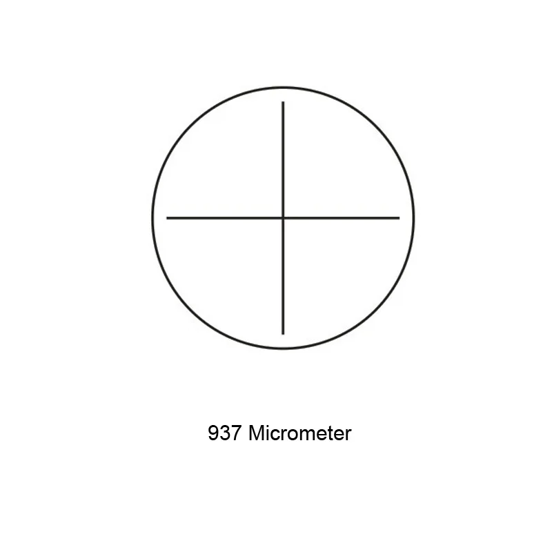 937 Crosshair Graticule Value Cruciform Plate External Internal Micrometer Graticule Microscope Reticle