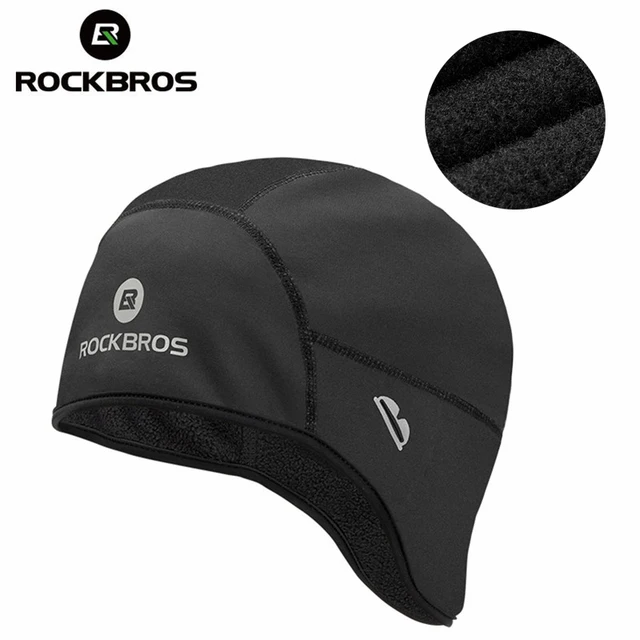 ROCKBROS czapka kolarska czapki zimowe czapka utrzymująca ciepło Bandana narty sportowe Running pałąk wiatroszczelna czapka rowerowa mężczyźni jazda z łbem
