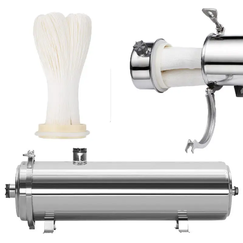 EIREE-filtro de agua de ultrafiltración de acero inoxidable para el hogar, 1000L, 0,01 μm, sin electricidad, purificador de agua de bebida directa para el hogar