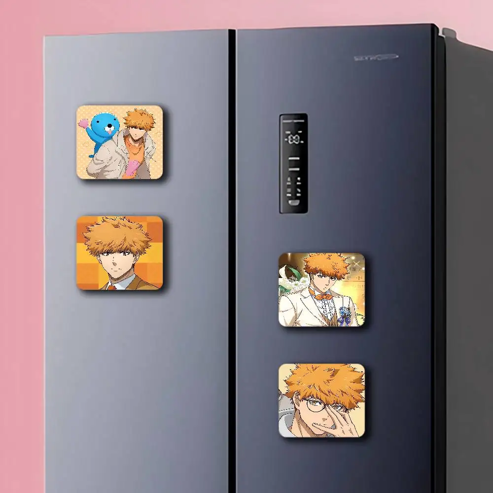 RensukeS ANIME K-kunigami 1pc Fridge Magnet Personalized Magnetic Durable Plastic Square Picture Surface Fridge Magnets