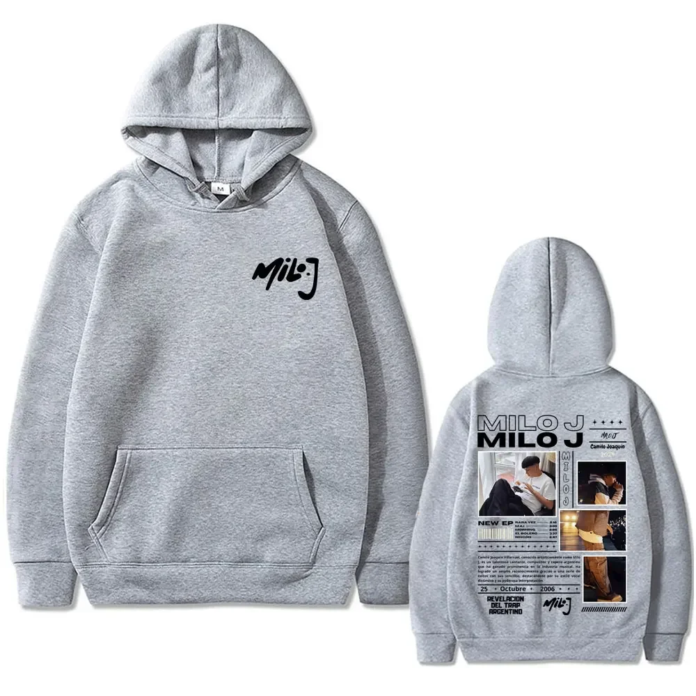 مغني الراب ميلو J 111 الكبار الرجال منقوشة موضة الشارع الهيب هوب نمط الخريف الشتاء في الهواء الطلق فضفاض عادية عالية الجودة هوديي