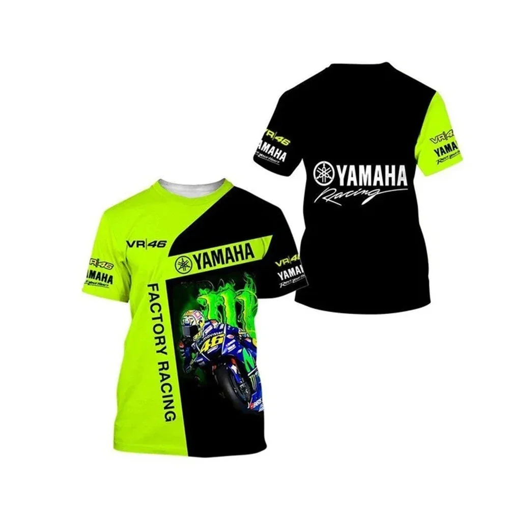 Camiseta de motociclismo para hombre Yamaha 2021, superventas de verano, transpirable, de secado rápido, estampado Yamaha de manga corta