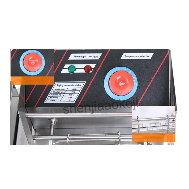 New Electric Griddle Fryer JB-832 Electric Stove Fryers Cooking Fryer Teppanyaki Equipment 5.5L 220v/50hz 4700w 1pc