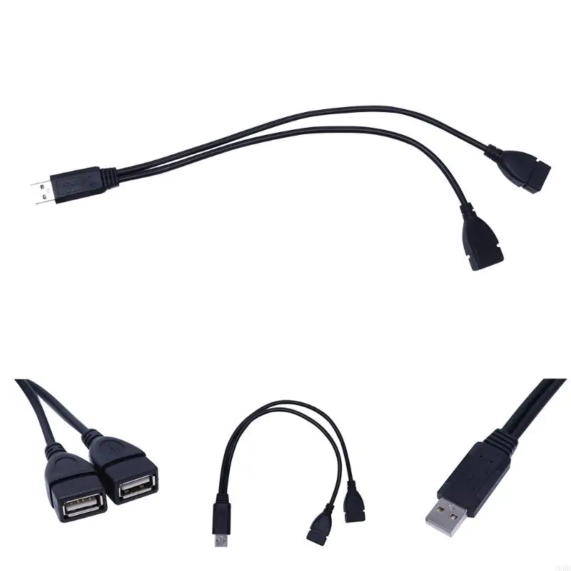 A9BD USB 2.0 Тип A 1 Мужчина-2 до 2 женских данных Y-SPLITTE