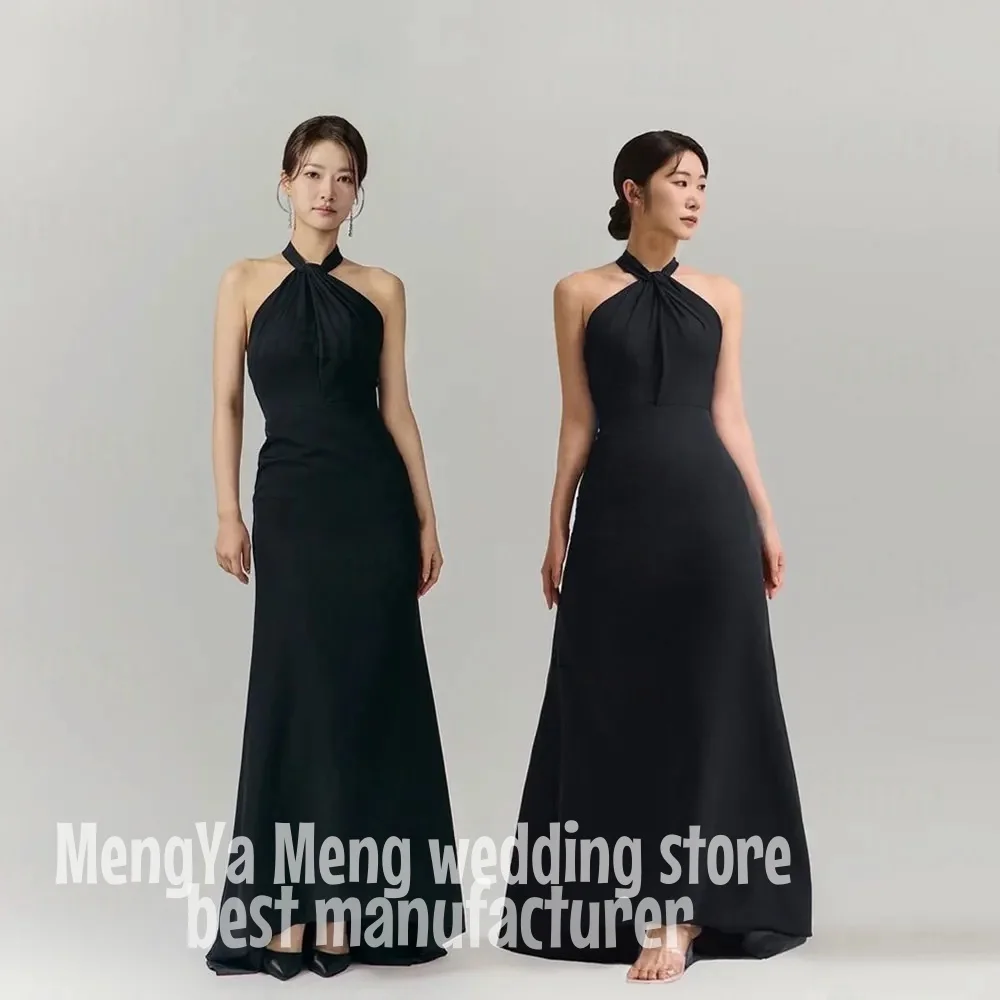 ZHUISHU 2025 Elegant Halter Wedding Dress 2 Style Mermaid And A Line Bridal Gown Floor Length Back Zip 웨딩드레스 Custom Made