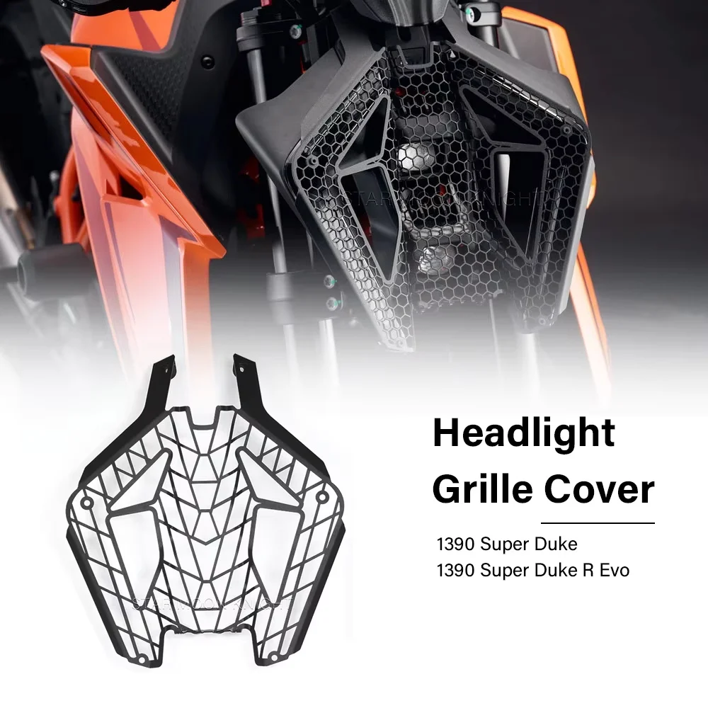 Headlight Grille Guard For 1390 Super Duke R Evo SuperDuke 1390 2024- Headlight Protection Cover Accessories