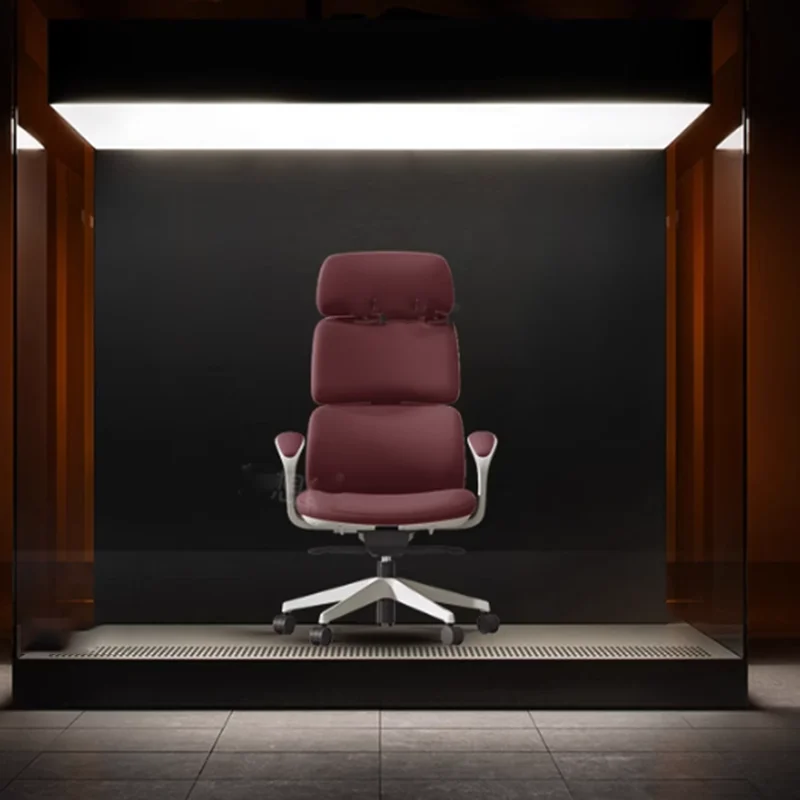 Leather Designer Office Chair Luxury Modern Mobile Executive Backrest Office Chair Comfortable Conferenc Stoel Trendy Furniture